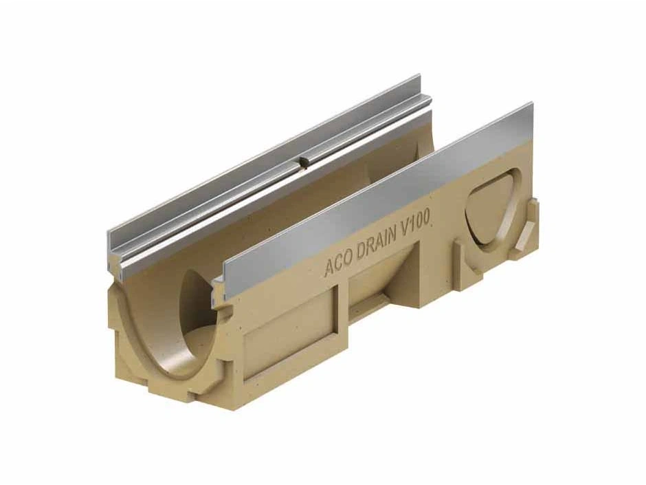 Acotrain Aco Drain Multiline Rinne V100S-0.1 o. SG 0,5 m | BfzFh Webseite | Rinnen